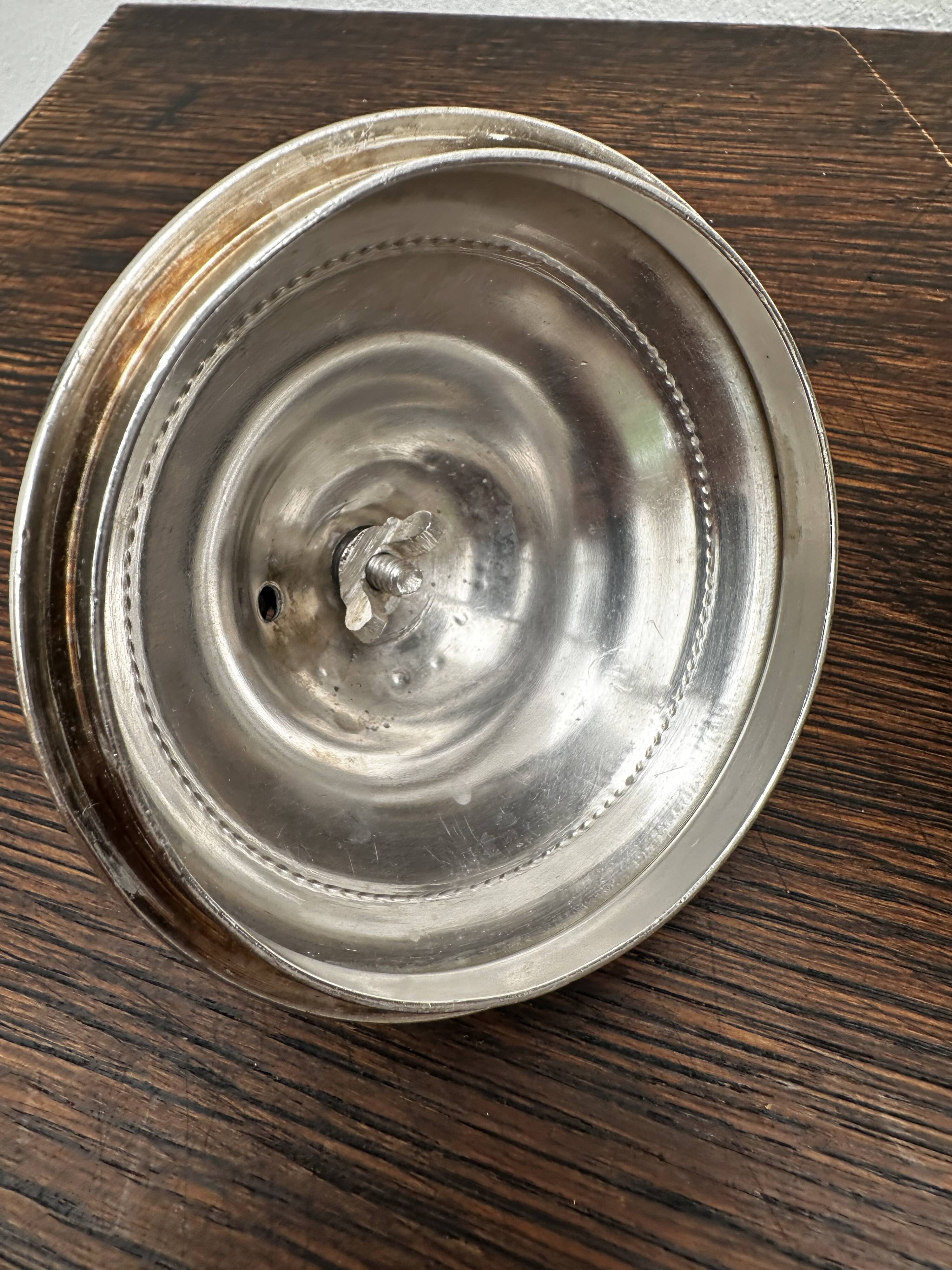 Art Nouveau Silver Metal Sugar Bowl