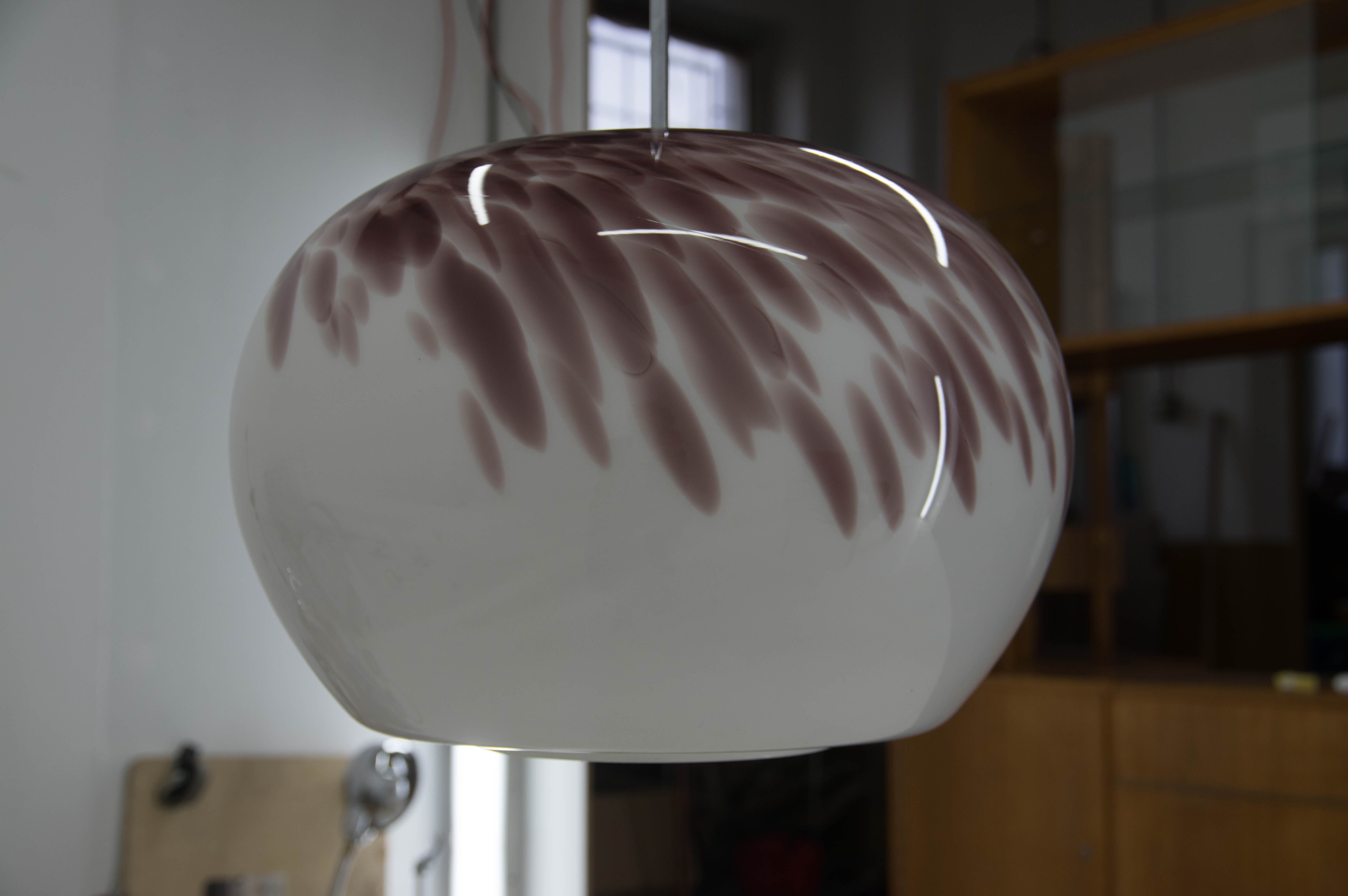 Art Glass Pendant, Czechoslovakia, 1970s