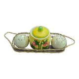 Ensemble salière, poivrière et pot à moutarde