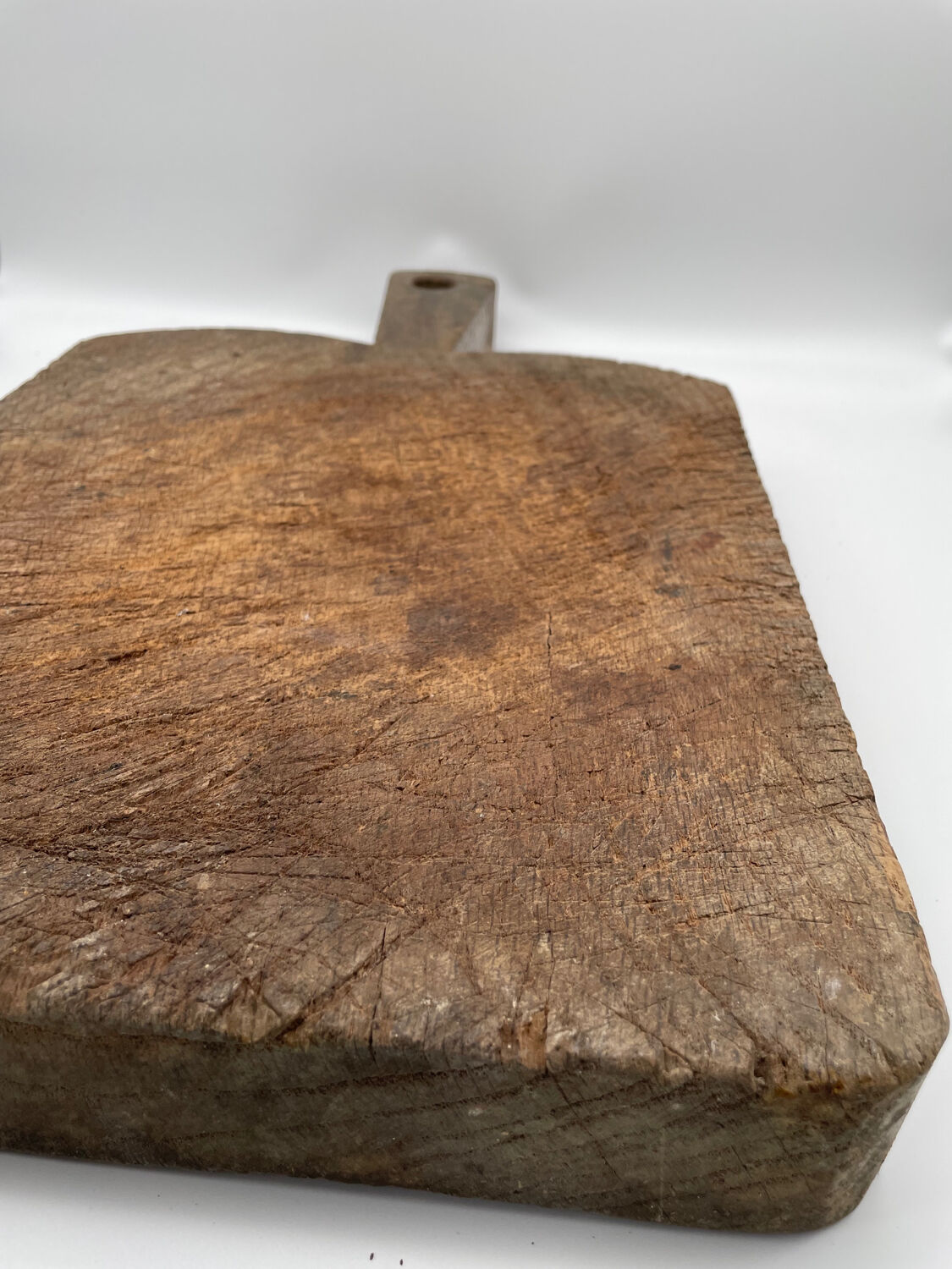 Ancienne planche billot à découper en bois