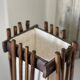 Lampe en bois vintage