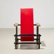 Gerrit Rietveld Red & Blue Chair for Cassina 1918/1970s
