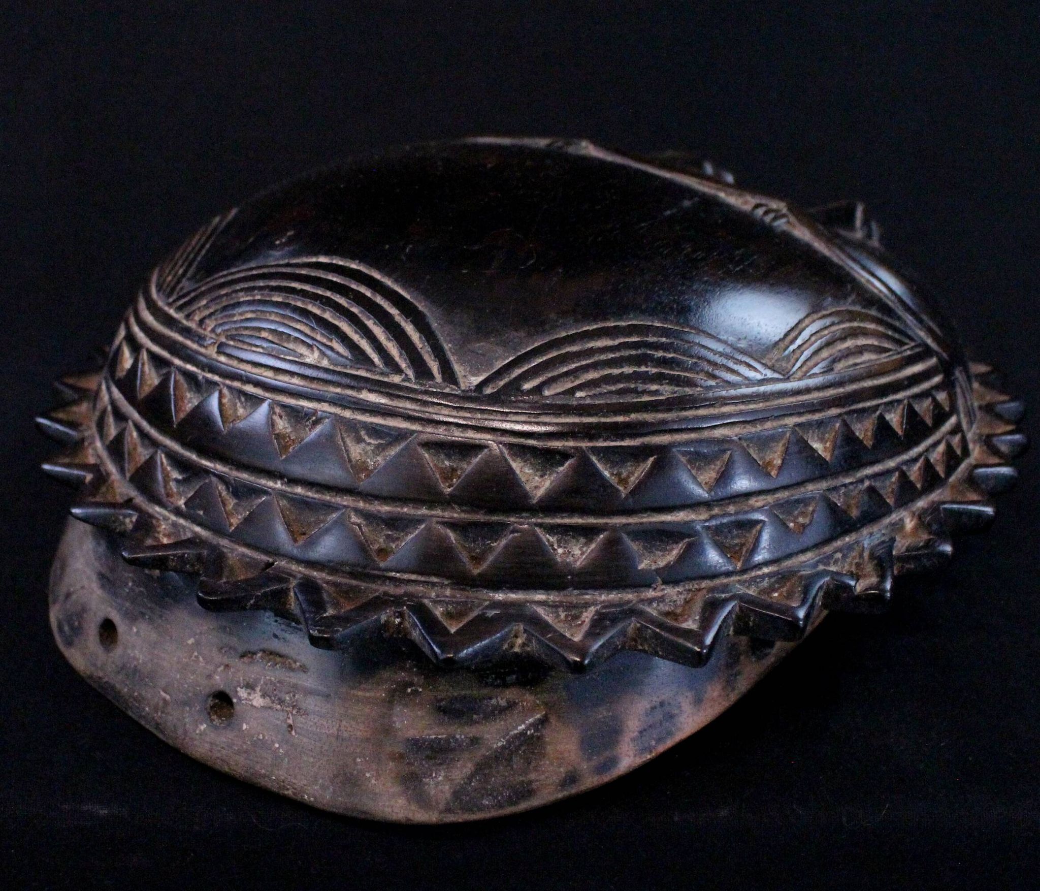 Art Africain Afrique - Masque Baoulé Soleil - 28 cm