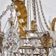 Antique crystal chandelier with floral details 1910
