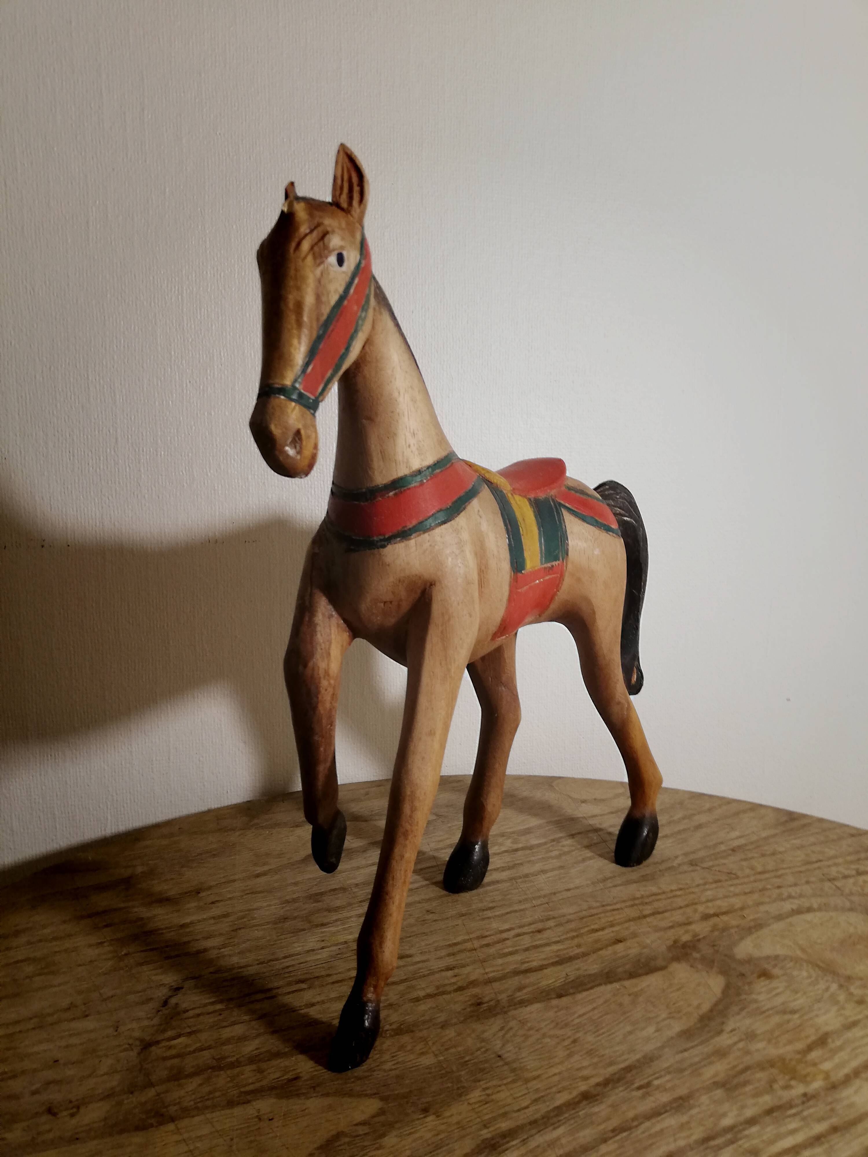 Vintage wooden horse
