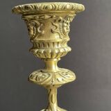 Pair of 19th century candlesticks – Gilt bronze