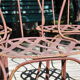 Trio de chaises de jardin