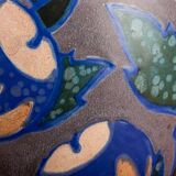 Magnificent Art Nouveau vase with multicolored floral motifs Revernay 1910.