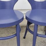 Series of 4 vintage Baumann chairs model Mouette