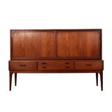 Buffet haut en palissandre, design danois, années 1960, designer : Severin Hansen