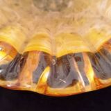 Empty Pocket Ashtray Murano Glass Amber Shell