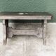 Wooden footrest, heart cutout