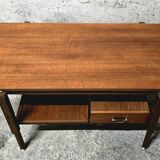 Vintage teak coffee table with drawer from the 60s