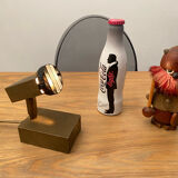 Halogen spot lamp solid brass modernist vintage design 70s