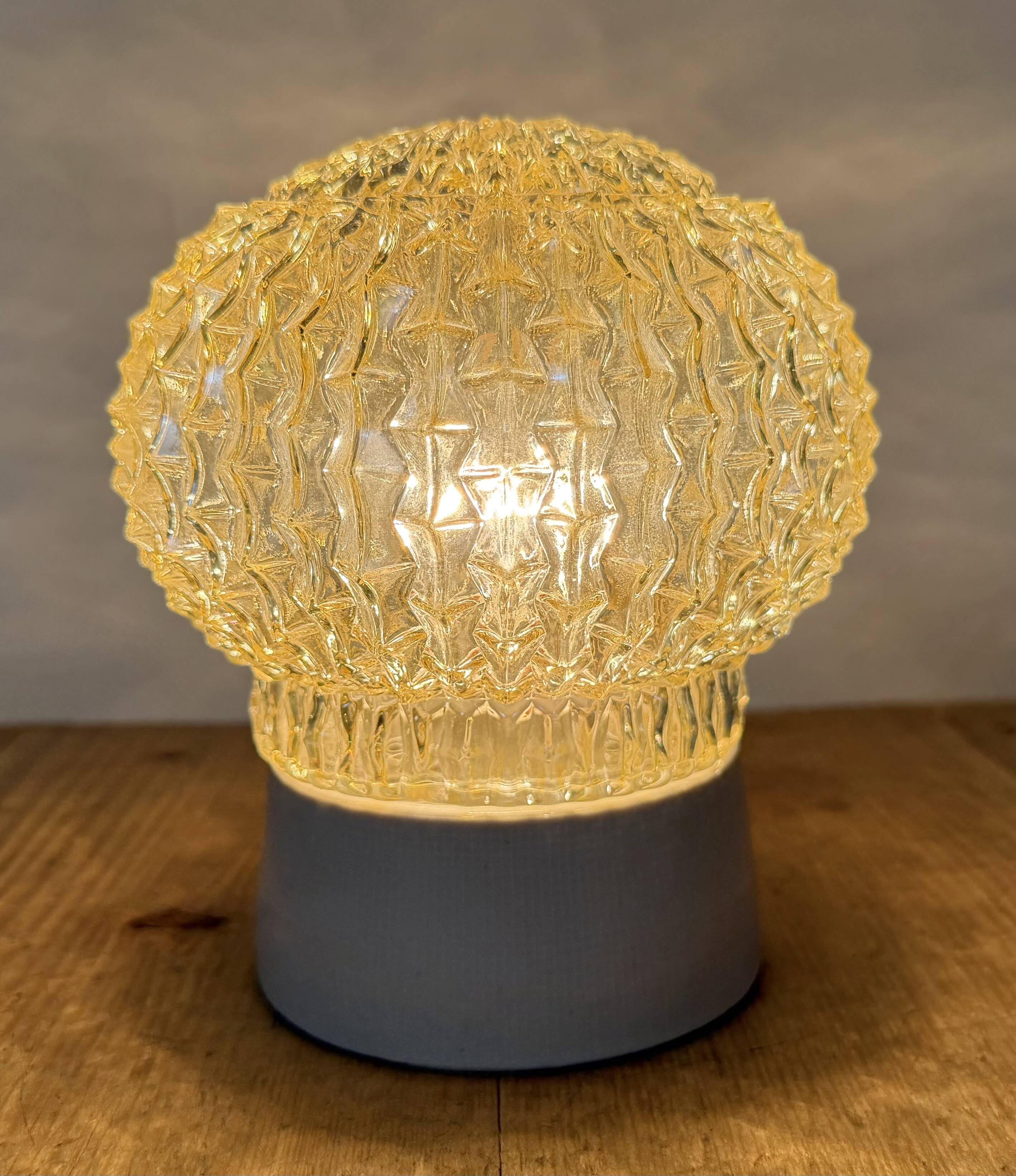 Vintage White Porcelain Ceiling Light, 1970s