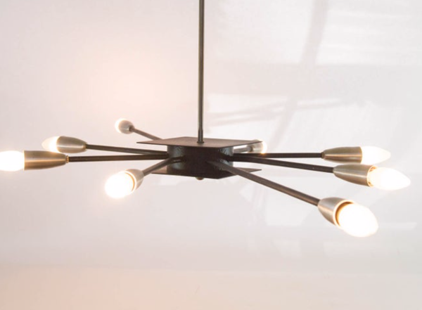 Xxl 8 arm vintage 80s spider luster