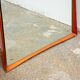 Vintage Scandinavian mirror in teak H 128 cm