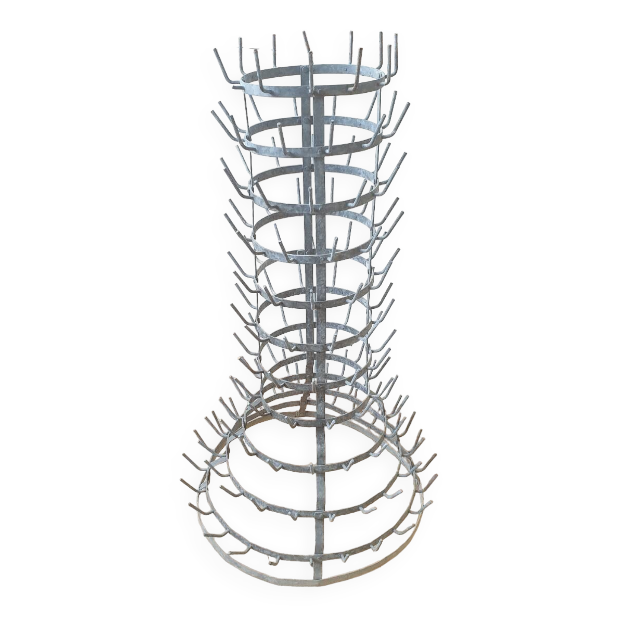 Large zinc bottle rack