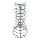 Large zinc bottle rack