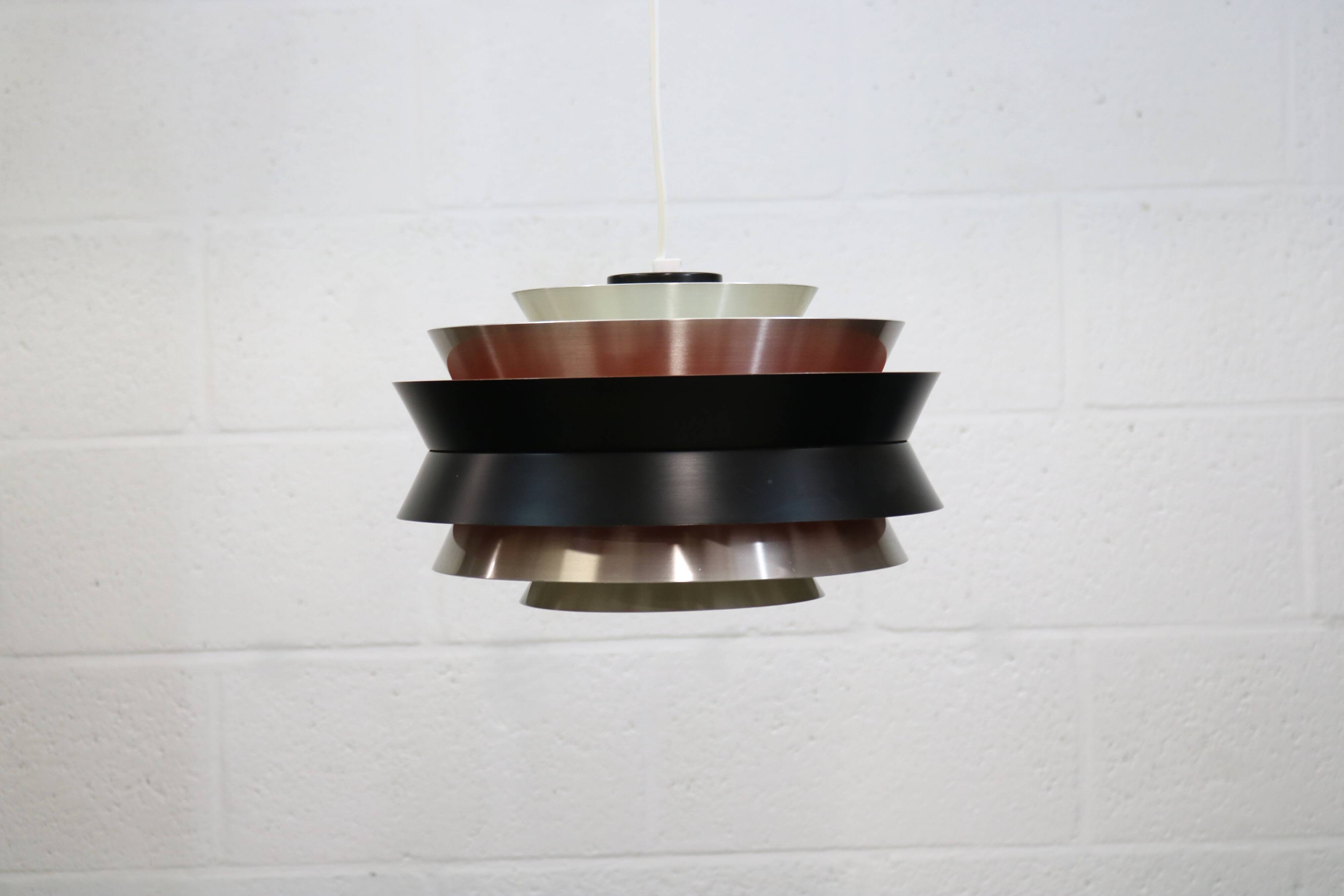 Large Swedish Lamp: Carl Thore Trava Model for Granhaga, 1970s Mid-Century