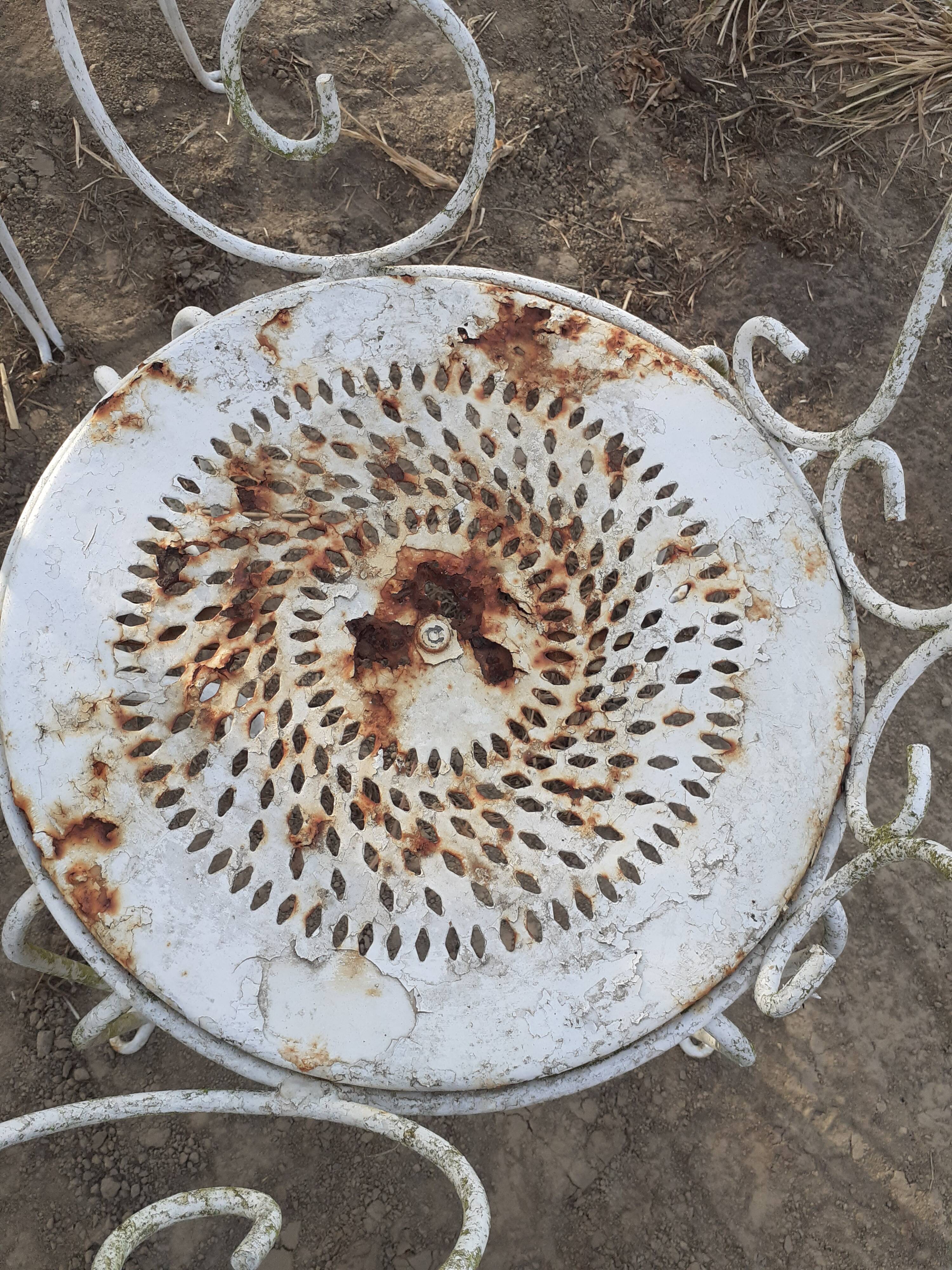 Antique garden furniture