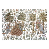 Large medieval tapestry in Jacquard stitch