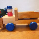 Lot de 5 véhicules de chantier bois