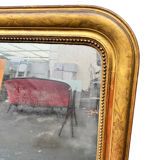 Large gold mirror Louis Philippe 19th century 121/105