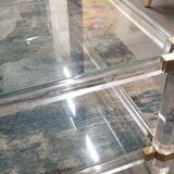 Rectangular glass coffee table, 1970/80