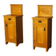 Pair of Bedside Tables. Folk art, Bohemia 1920