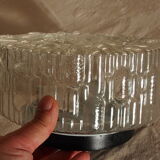 Vintage molded glass ceiling lamp