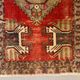 Small vintage turkish rug 101x53 cm, short runner, tribal, shabby, mini carpet
