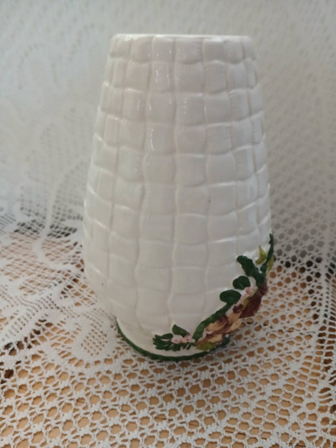 Antique Barbotine Vase