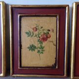 3 paintings with floral motifs