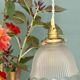 Vintage tulip suspension in frosted glass (TFB1)
