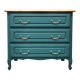 Vintage cherry wood commode refurbished