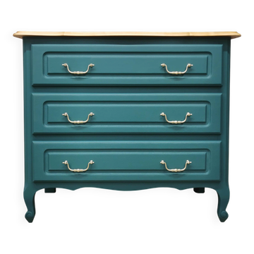 Vintage cherry wood commode refurbished