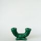 slip candle holder, Green, St Clément, 1960