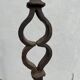 Lampadaire bougeoir fer forgé brutalismes