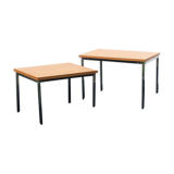 Pair coffee tables by Pierre Guariche for Meurop 60