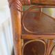 Retro-modernist - Sideboard-bookcase-2 doors-wood-rattan-cane-1960s