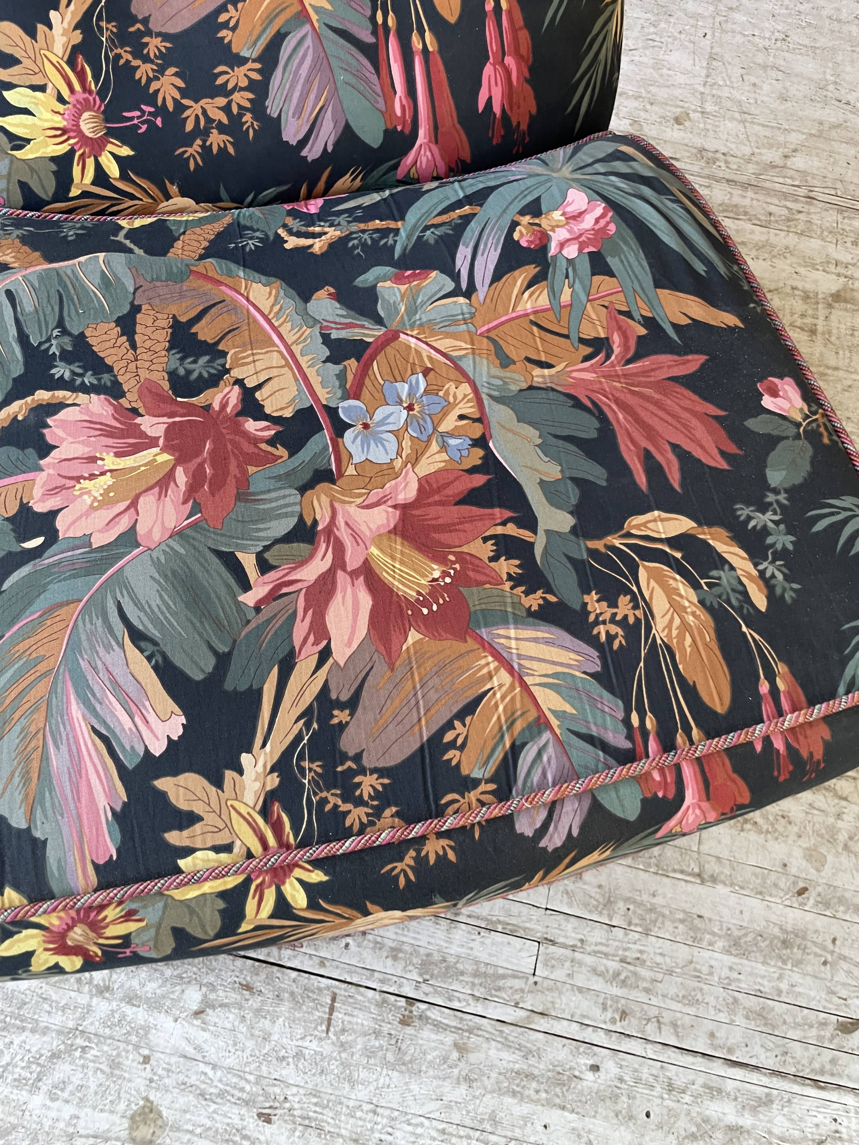 Jean Roche floral armchair