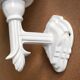 Pair of Art Deco porcelain wall lamps