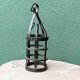 Riveted wrought iron cage suspension