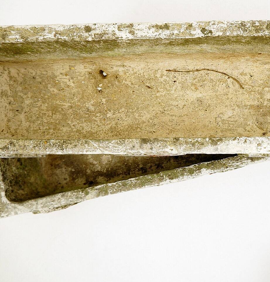 polychrome cement planters from Emile Taugourdeau's Zoological Garden - set of 4