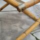 Vintage bamboo deck chair armchair 1950s Italy