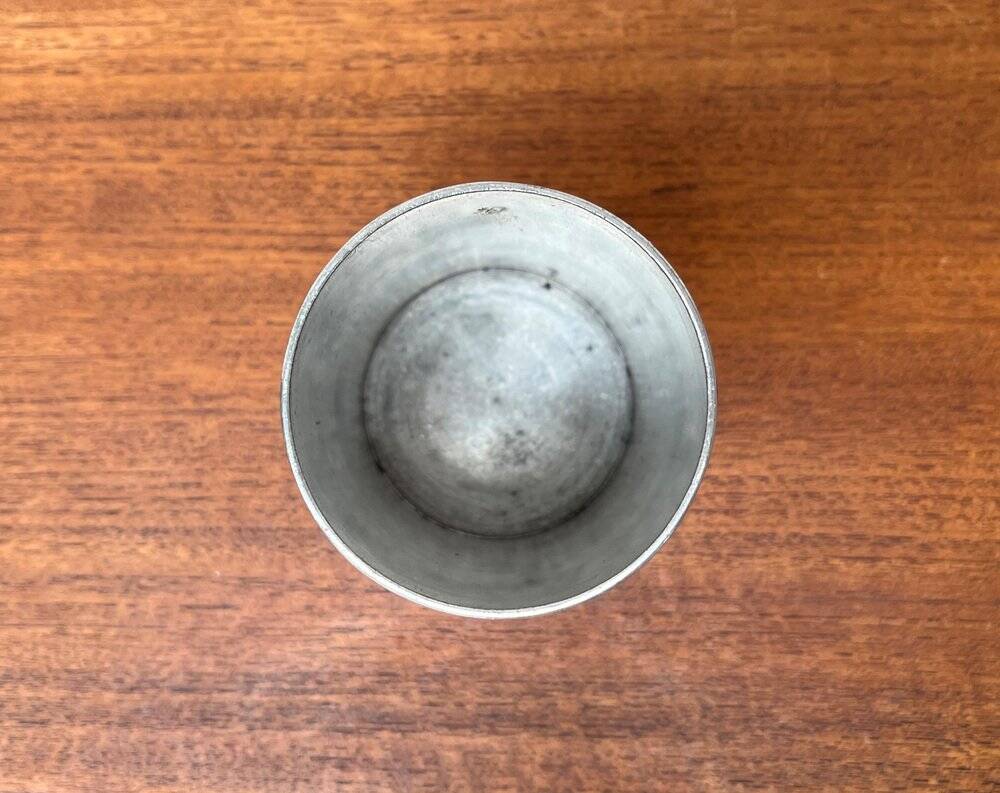 Art Deco metal vase from Étéain, France