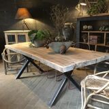 Large artisanal solid wood table