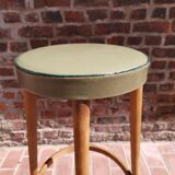 Baumann stool 895 G2 in green leather