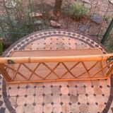 Rattan wall shelf